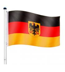 Vlajkový stožár vč. vlajky Německo - 650 cm