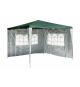 Zahradní párty stan - zelený 3 x 3 m + 2 boční stěny
