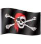 FLAGMASTER Pirátská vlajka Jolly Roger, 120 x 80 cm