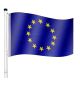 FLAGMASTER® Vlajkový stožár vč. vlajky Evropská unie, 650 cm