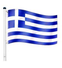 FLAGMASTER® Vlajkový stožár vč. vlajky Řecko, 6,50 m