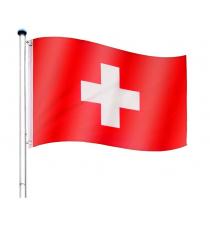 Vlajkový stožár vč. vlajky Švýcarsko - 650 cm