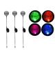 Zahradní sada solárních LED lamp - 3 skleněné koule s barevnou změnou