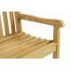 Zahradní lavice DIVERO - ošetřené týkové dřevo - 130 cm
