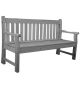 Zahradní lavice LONDON šedá - 150 cm