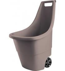 Plastový zahradní vozík EASY GO BREEZE 50L - hnědý