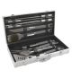Sada grilovacího nářadí GREY LINE, ALU kufřík, 11 ks