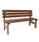 Zahradní dřevěná lavice Viking - 150 cm, lakovaná