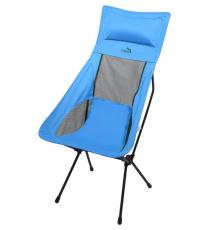 Kempingová skládací židle, 58 x 105 x 35 cm, modrá