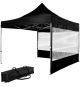 INSTENT PRO zahradní párty stan 3 x 3 m, černý + 2 bočnice