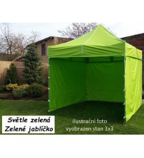 Zahradní párty stan PROFI STEEL 3 x 4,5 - světle zelená