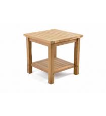 Odkládací týkový stolek DIVERO - 50 cm