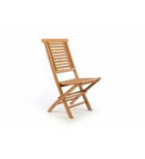 Skládací zahradní židle DIVERO Hantown - týkové dřevo