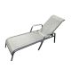 Zahradní lehátko kovové ZWC-52, šedé