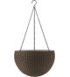 Květináč HANGING SPHERE, hnědý