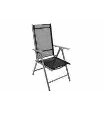 Skládací zahradní židle GARTHEN  - černá
