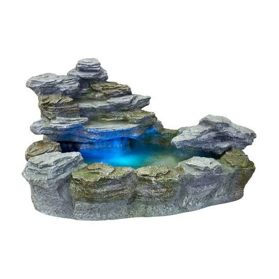 Zahradní kašna - fontána s osvětlením