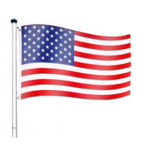 FLAGMASTER® Vlajkový stožár vč. vlajky USA, 650 cm