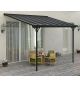 Zahradní pergola BRUCE F 436 x 305 cm, šedá