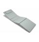 Zahradní polstrování na lehátko, světle šedé