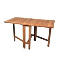Zahradní skládací stůl DIVERO z teakového dřeva