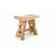 Masivní stolička z mungurového dřeva DIVERO - ruční práce