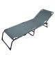 BERLIN Lehátko kempingové skládací, 197 x 57 x 30 cm, šedé