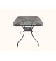 Zahradní kovový stůl ZWMT-80, čtverec, 80 x 80 cm
