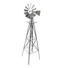 Větrný mlýn stříbřitě šedá - 245 cm