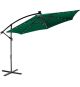 STILISTA Zahradní LED slunečník s kličkou, 350 cm, zelený