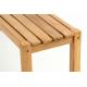 Zahradní set lavic a stolu DIVERO - ošetřené týkové dřevo - 135 cm