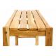 Zahradní set lavic a stolu DIVERO - neošetřené týkové dřevo - 135 cm