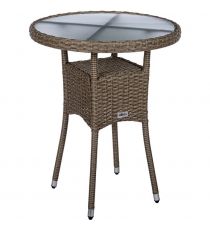 STILISTA Kulatý zahradní stolek, 60 cm, krémový