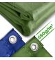 JAGO Plachta 650 g/m², hliníková oka, zelená, 5 x 6 m