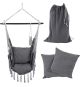 MIADOMODO Závěsné houpací křeslo, antracit, dovnitř i ven