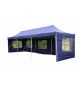 PROFI Zahradní skládací párty stan, 3 x 9 m, modrý