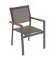 Zahradní stohovatelná kovová židle, antracit