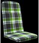 SCALA Polstr na vysokou židli, kostka, zelená
