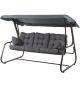 CELEBES zahradní houpačka, kovová, antracit