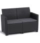 MARIE zahradní sofa pro 2 osoby, grafit